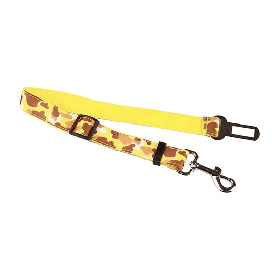 Camouflage Denim Pet Dog Car Safety Seat Belt Restraint Lead Travel Leash Adjustable Puppy Car Rope Pet Accessories Dog Supplies