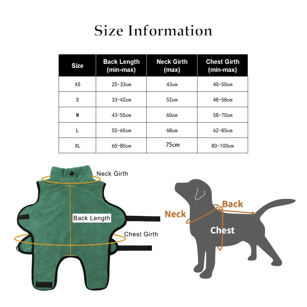 New Bathrobe for Dog Drying Towel Microfiber Quickly Absorbing Water Bath Towel Cat Hood Pet Bath Towel Grooming Pet Product