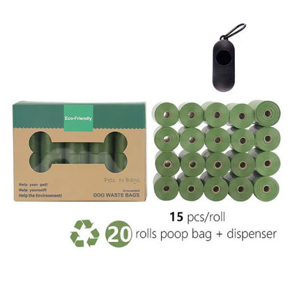 Biodegradable Dog Poop Bags Pet Poo Waste Bags High Quality Heavy Duty Large Bag